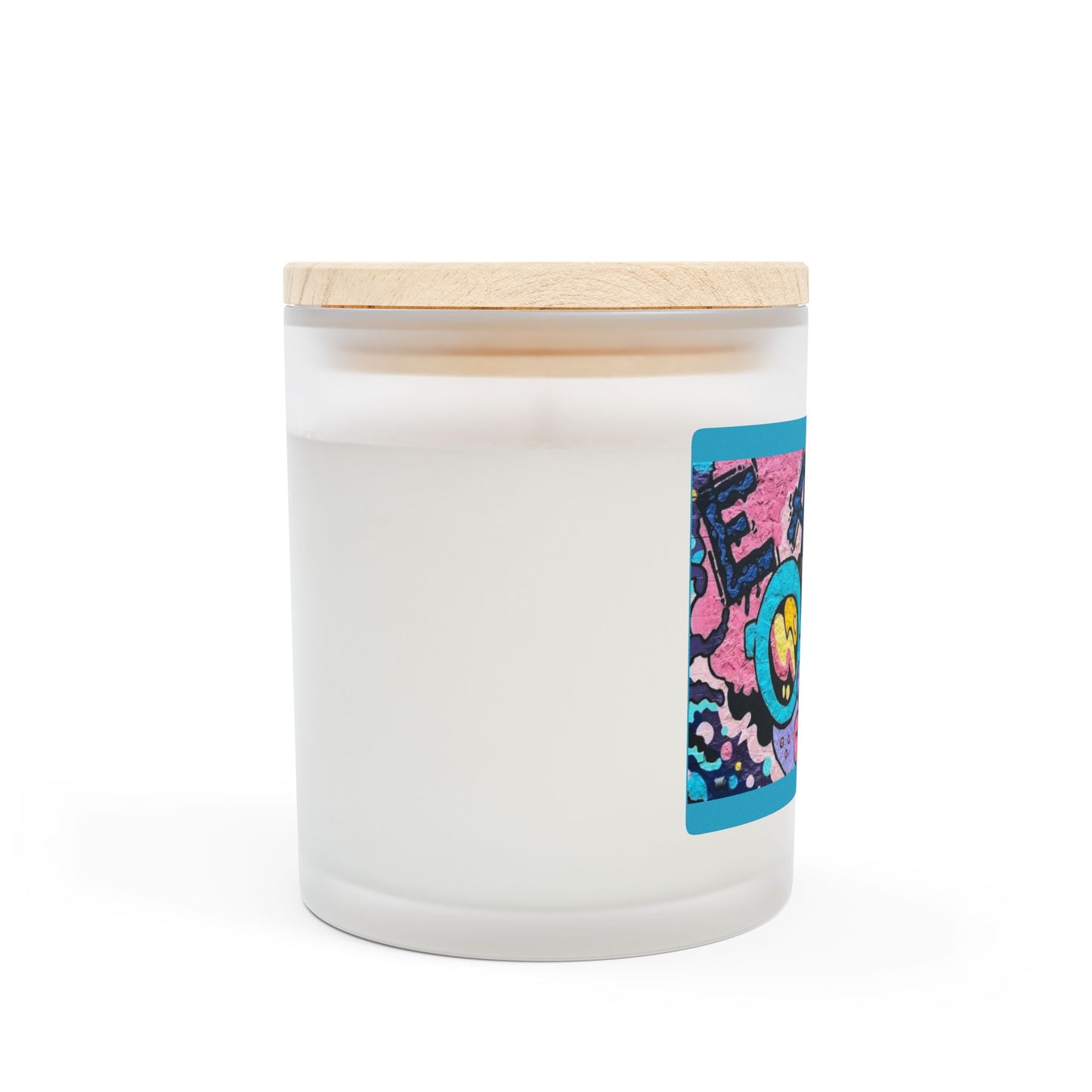 East Frosted Glass Vegan Wax Candle 11oz-Street Art