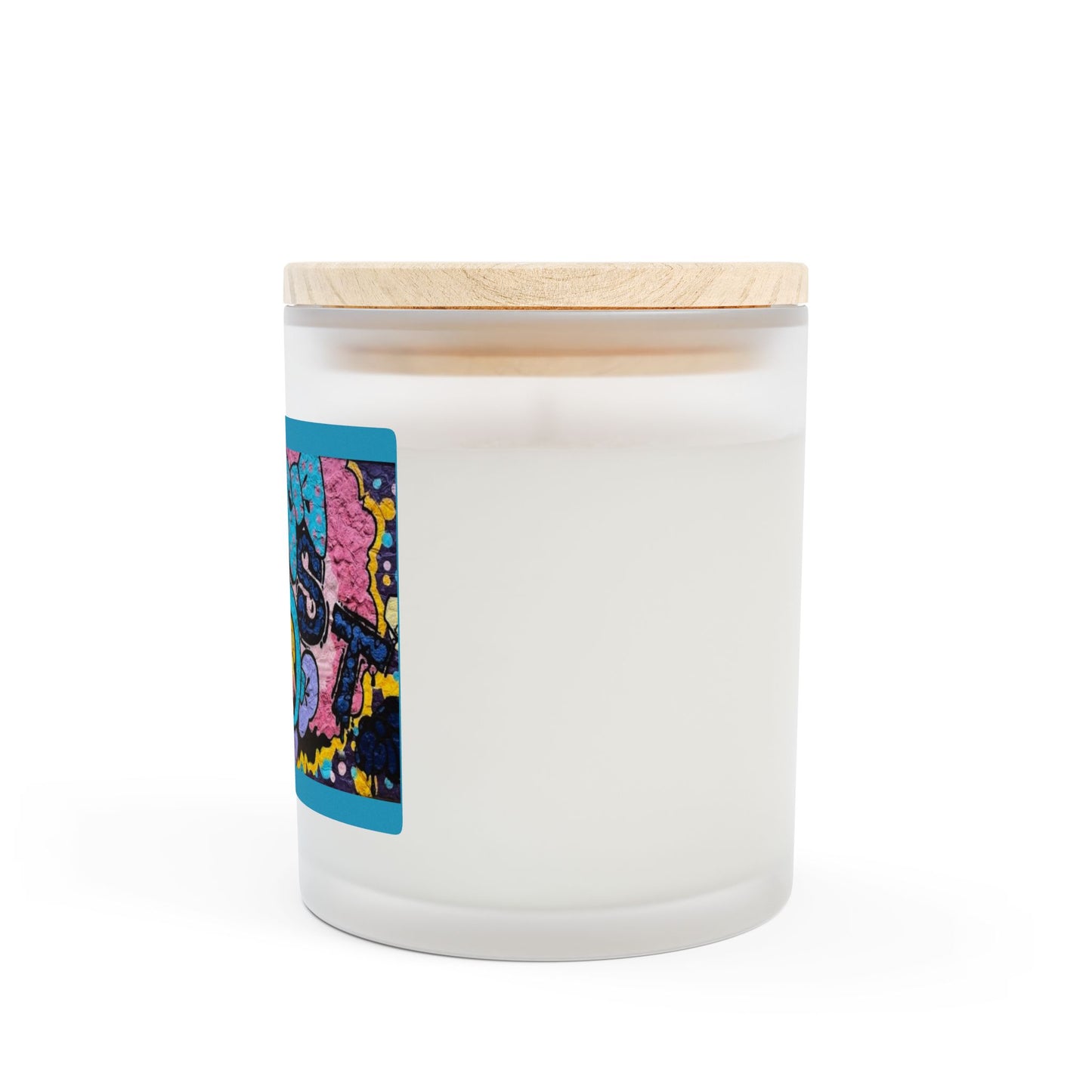 East Frosted Glass Vegan Wax Candle 11oz-Street Art