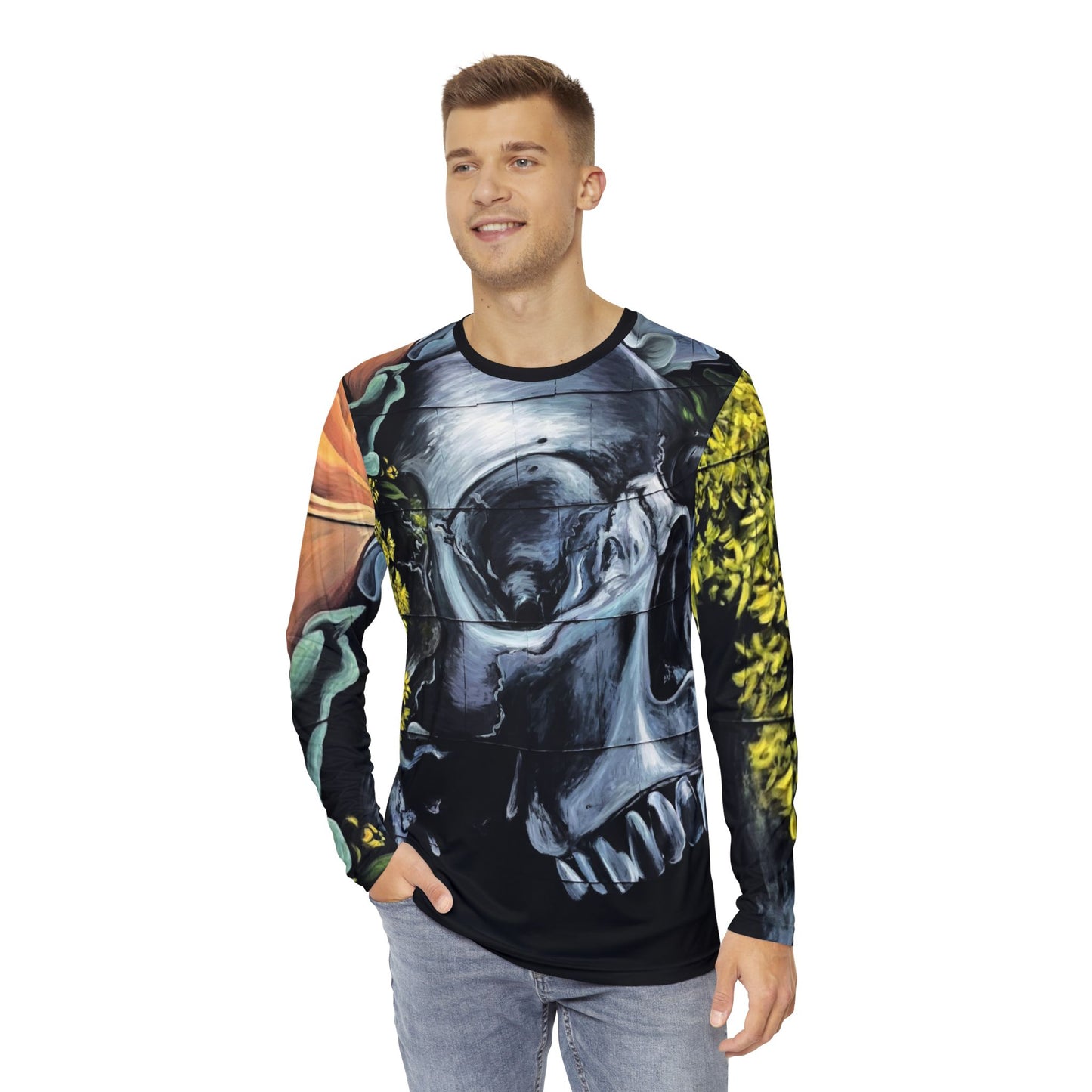 Silent Death Fashion Men's Long Sleeve Shirt