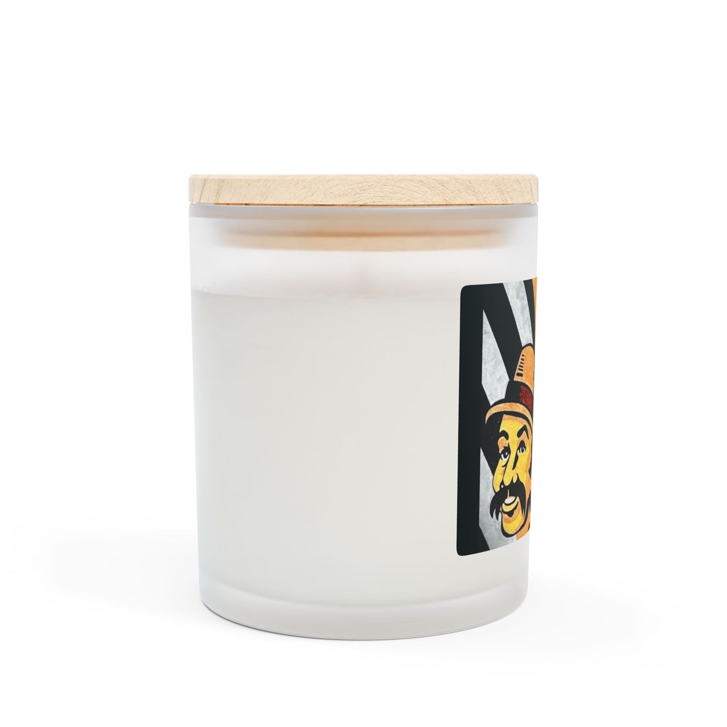 Cheech and Chong 11oz Frosted Glass Vegan Wax Wooden Wick Candle-Street Art