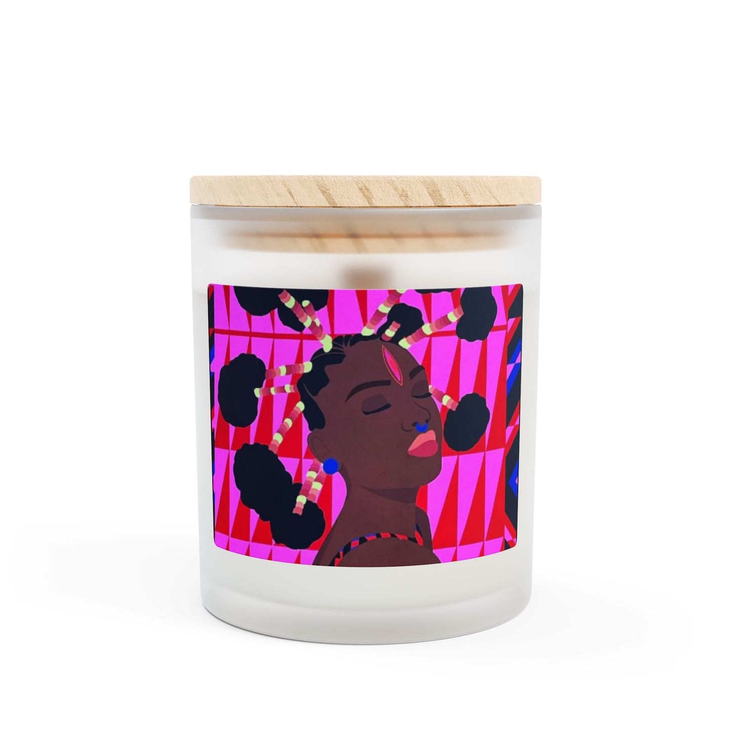 Shy Girl Frosted Glass Vegan Wax Candle 11oz-Street Art