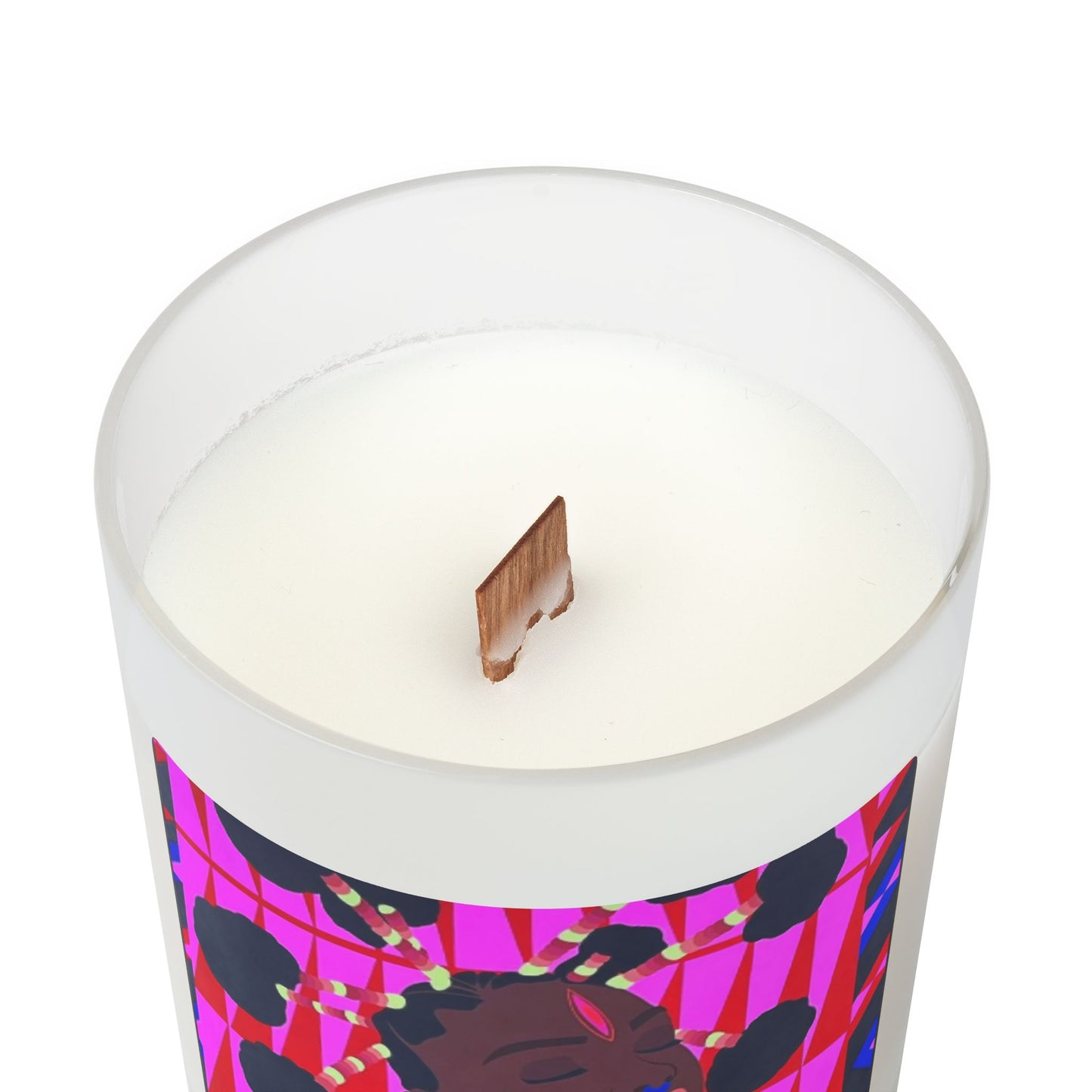 Shy Girl Frosted Glass Vegan Wax Candle 11oz-Street Art